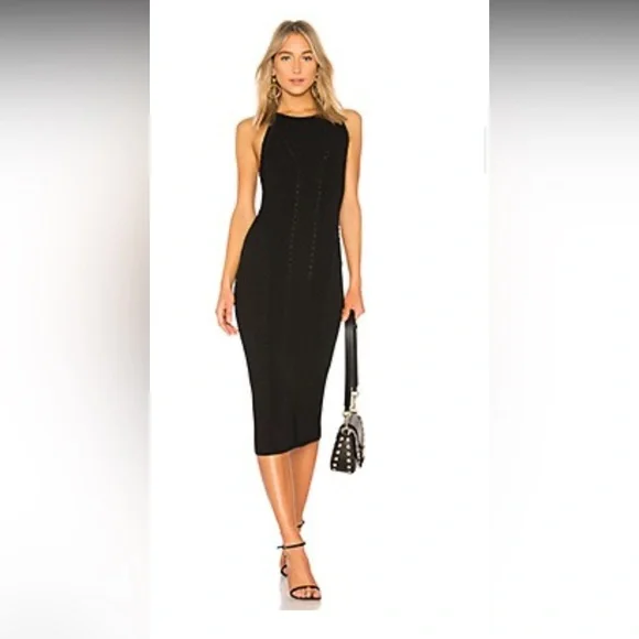 rag & bone | Dresses | Nwt Rag Bone Brandy Black Midi Dress Sold Out Medium  | Poshmark
